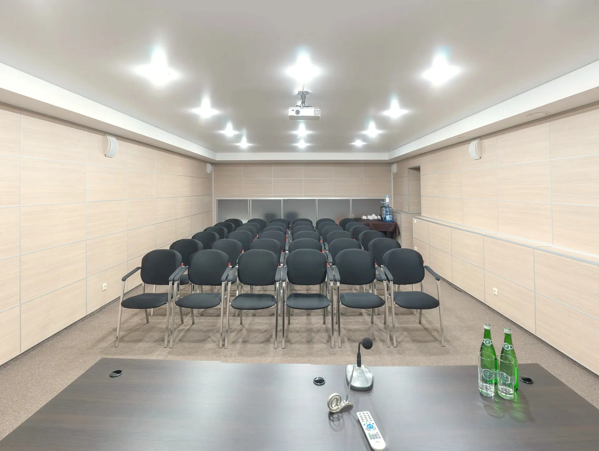 Modern conference hall setup
